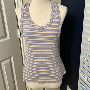 NWOT Umgee Knit Striped Racerback Tank Top